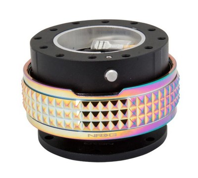 NRG SRK-210BK SRK-210BK/MC Quick Release Kit - Pyramid Edition - Black Body /