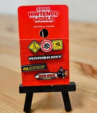 Universal Studios Hollywood Super Nintendo World Mario Kart Pin (4) Set New