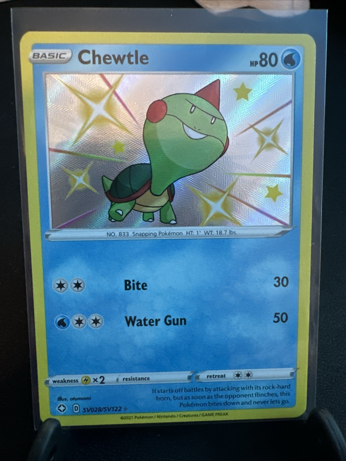 Pokémon TCG Shining Fates Baby Shiny Vault Holo Rare Chewtle SV028/SV122 2021