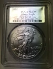 2022 .999 Silver American Eagle - PCGS MS70 FDOI First Day of Issue