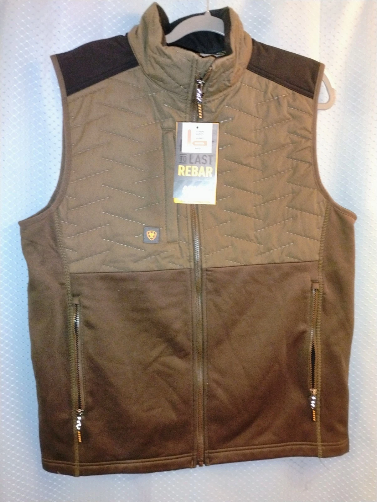 Ariat Rebar work Cloud Nine Insulated Vest medium, brown