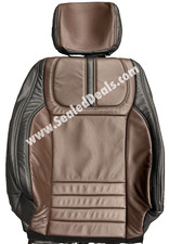 Black Coffee Leather Seat Covers For 2021-26 Ford F150 Xlt Stx Supercrew Crew