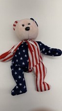 spangle beanie baby pink face