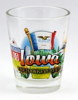 Iowa Hawkeye State Elements Shot Glass Shotglass Iowa Hawkeye State Elements Shot Glass Shotglass