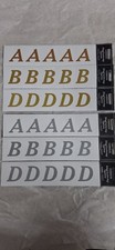 Oasis Gold and Silver Sticky Vinyl Letters - A to Z ? Floral Funeral Tributes