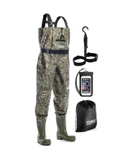 Foxelli Chest Waders – Camo Hunting & Fishing Waders for Men & Women with Boo...