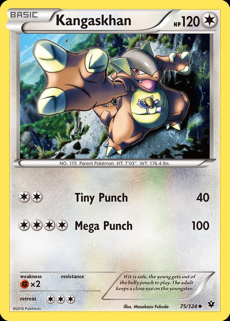 Pokemon Kangaskhan (75/125) Fates Collide LP