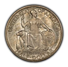 1935 50c San Diego Commemorative Half Dollar - Pattern Toning - BU - SKU-C1126
