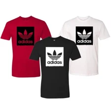 Adidas Men's T-Shirt Blackbird Trefoil Graphic Logo Active Short Sleeve Tee