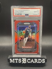 Jaden Hardy 2022 Panini Prizm Monopoly Red #38/99 RC PSA 10