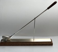 Sacchetti Miniature Sterling Silver Golf Club With Stand. 