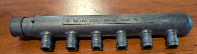 Uponor Q2261050 ProPEX 6 Outlet EP Branch Multi-Port Tee, 1'' x (6) 1/2''