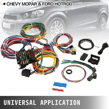 21 CIRCUIT WIRING HARNESS CHEVY MOPAR FORD HOTRODS UNIVERSAL EXTRA LONG WIRES
