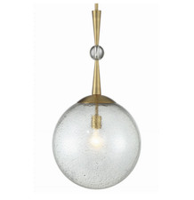 Minka Lavery Populuxe - 1 Light Pendant 14"W 1338-923 - Oxidized Aged Brass