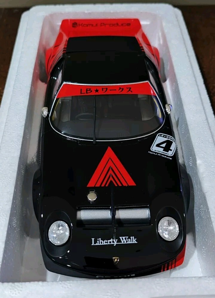 LB WORKS ミウラ 1/18 ブラック/レッド GT SPIRIT 1/18 ミウラLB Works ADVAN ② GT SPIRIT 1/18 ミウラLB Works