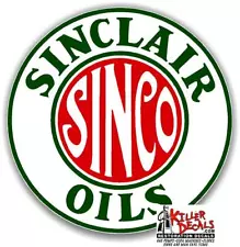 (SINC-OIL-13) 3" SINCLAIR SINCO OIL GASOLINE GAS DECAL