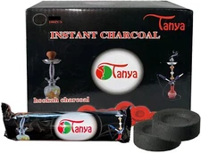 🔥 Tnaya 100 Pcs 33MM Hookah Coal Quick Lite Shisha Charcoal Incense 1 Box 🔥