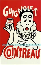Cointreau Guignolet 1898 French Pierrot Vintage Poster Print Retro Style Art 