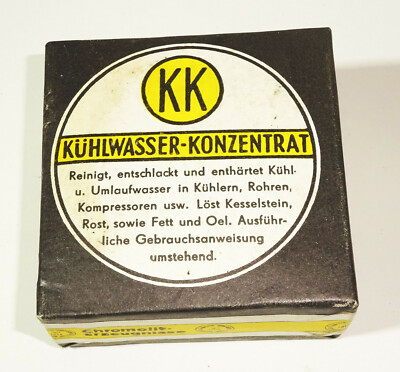 Cooling Water Concentrate German Democratic Republic Chromolite Vehicle Boiler Cooler Detergent Vintage