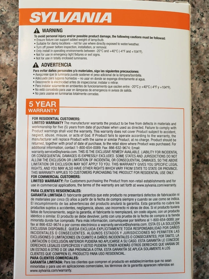 Sylvania 2 PACK Led Bulb 7W=50W R20 Flood Dimmable Warm White TO Candlelight - Image 3 of 4