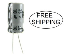  10x 10uF - 35VDC - Radial - Aluminum Electrolytic Capacitors - /- 20 