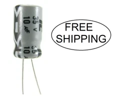 (10x) 10uF - 35VDC - Radial - Aluminum Electrolytic Capacitors - +/- 20%