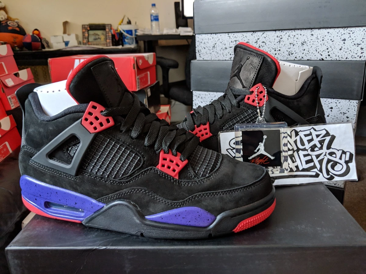 Nike Air Jordan Retro IV 4 NRG 2018 Raptors Black Red Court Purple