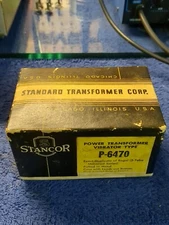 Vintage Stancor Power Transformer NOS * Original Box & Paperwork *  P-6470