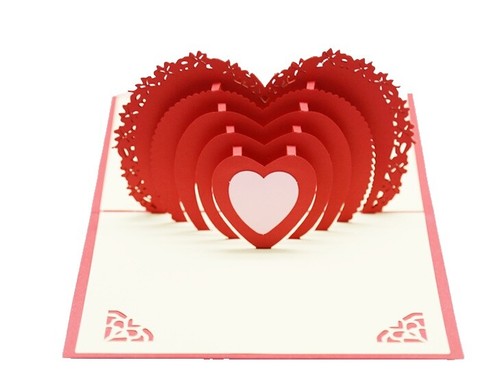 Cartes De Saint-Valentin – Lot De 6 Avec Enveloppes Rouges, 3 Designs, 4x6 Pouces