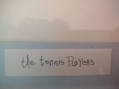 Vintage William Eagan "The Tennis Players" signierter Aquarelldruck 1975 - Bild 4 von 8
