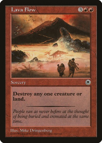 Lava Flow (138) Portal POR MTG Magic