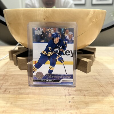 2023-24 upper deck extended series Matt Savoie youngguns
