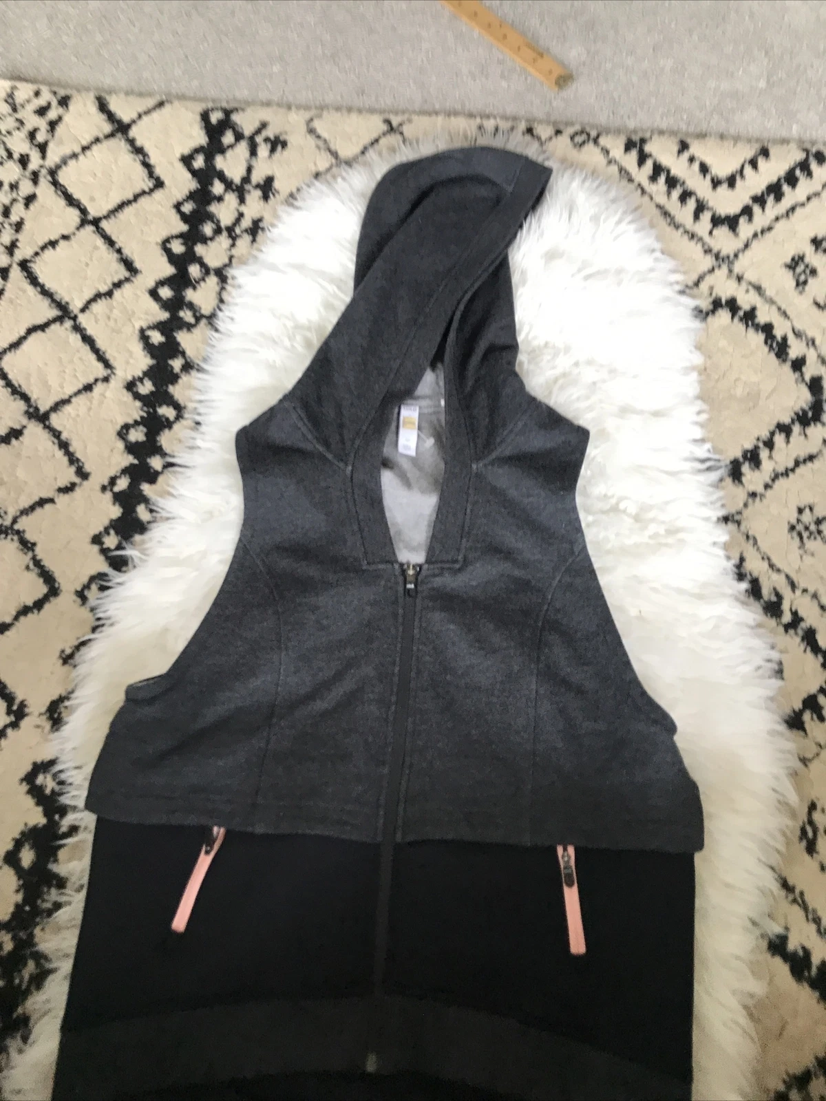lole sleeveless hooded full zip adult jacket