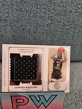 ALONDES WILLIAMS 2022-23 Encased Draft #ES-ALO Substantial BLACK ROOKIE PATCH