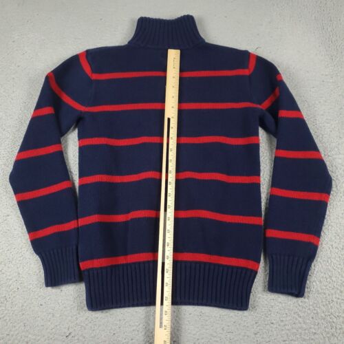 Ralph Lauren Sweater Boys Large Blue Red Pony 1/4 Zip Pullover Sweatshirt Kids - Picture 6 of 9