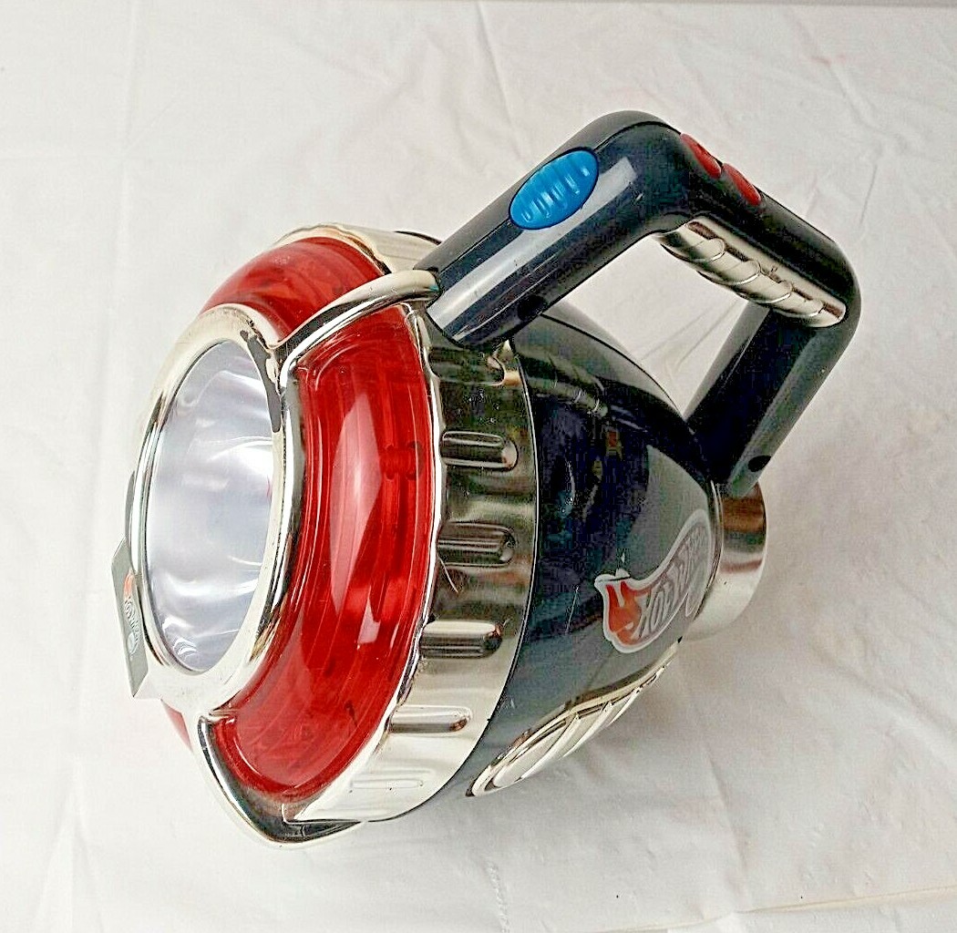 1999 Mattel Hot Wheels Talking Flashlight w/Flashing Red/White