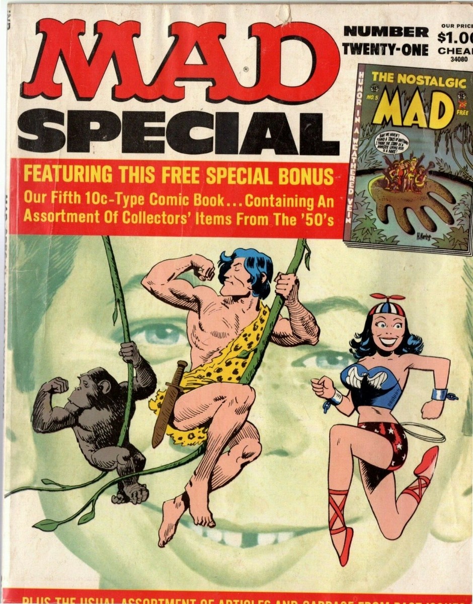 1976 Mad Magazine, Super Special #21, Tarzan, with comic