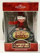 NIB KURT ADLER FIRST BORN BOY CHRISTMAS ORNAMENT