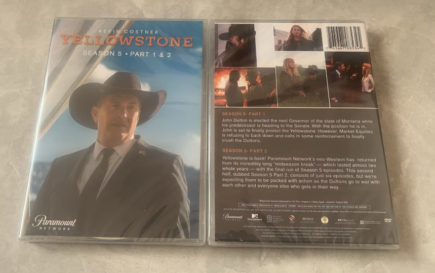 Yellowstone final season5 PART 1&2(2024,6Disc Box Set) New