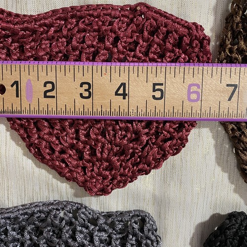 Bun Cover Crochet Snood Hair Net Women Ponytail Holder Ballet Dance Hairnet 4 Pk - Picture 2 of 11