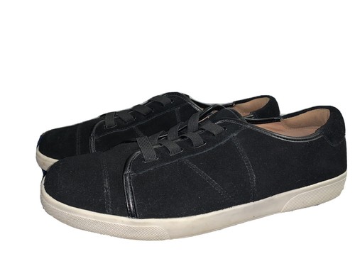 vionic black suede sneakers