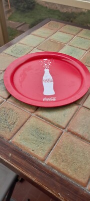 COCA COLA Werbetablett rund