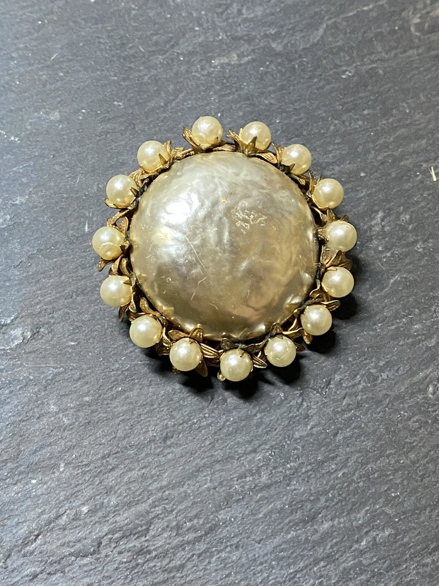 Miriam haskell shop pearl brooch