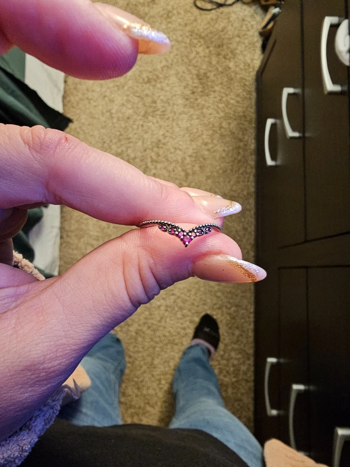 Juego de compromiso de cuarzo rutilado Foto 2 de 4