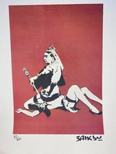 BANKSY COA Vintage Original Art Print Poster Lithograph Signed Limited