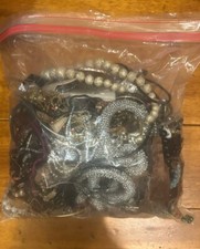 Jewelry craft bags. 3.5  lbs. Some wearable. Great mix of beads, glass and more