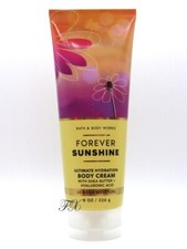 BATH  BODY WORKS FOREVER SUNSHINE BODY CREAM 8 OZ
