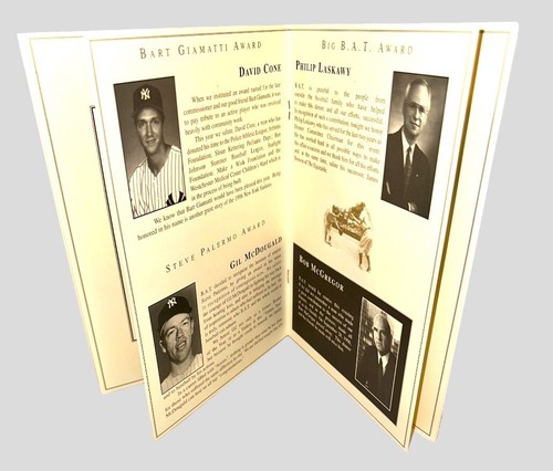 SANDY KOUFAX BOB GIBSON JOE TORRE AUTOGRAPHED BAT AWARDS DINNER PROGRAM JSA COA - Picture 7 of 10