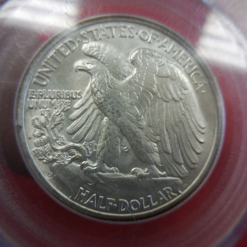 1943-D Walking Liberty Half Dollar 50C MS65 PCGS - Picture 8 of 9