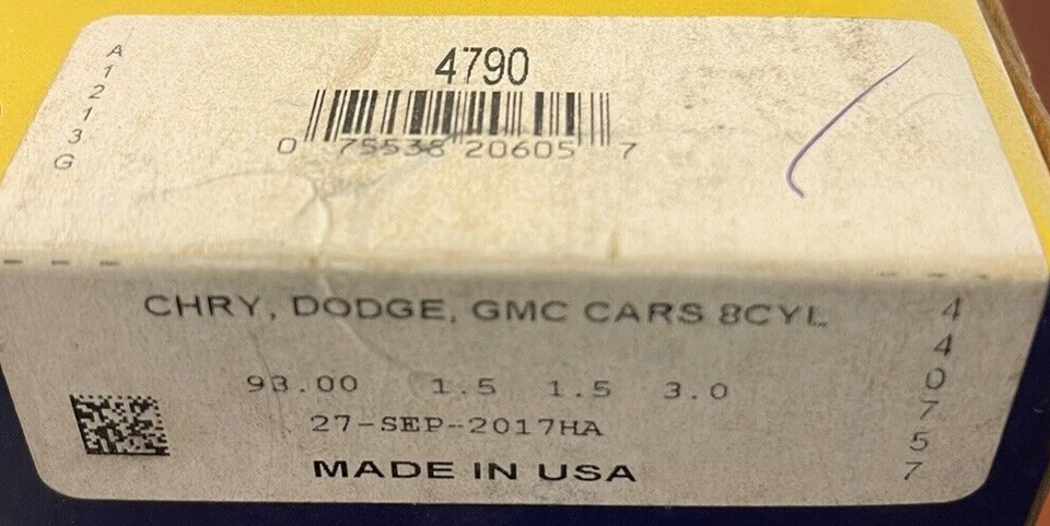 Hastings Piston Ring (Individual piston) 4790 for STD Bore Engines V8 - Image 2 of 2